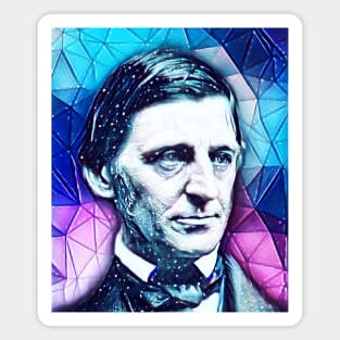 Ralph Waldo Emerson Snowy Portrait | Ralph Waldo Emerson Artwork 5 Magnet